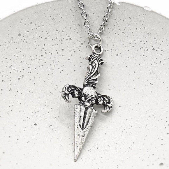 Gothic Sword Pendant Necklace - Picture 1 of 4